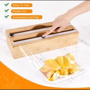 Bamboo Wrap Dispenser with Cutter